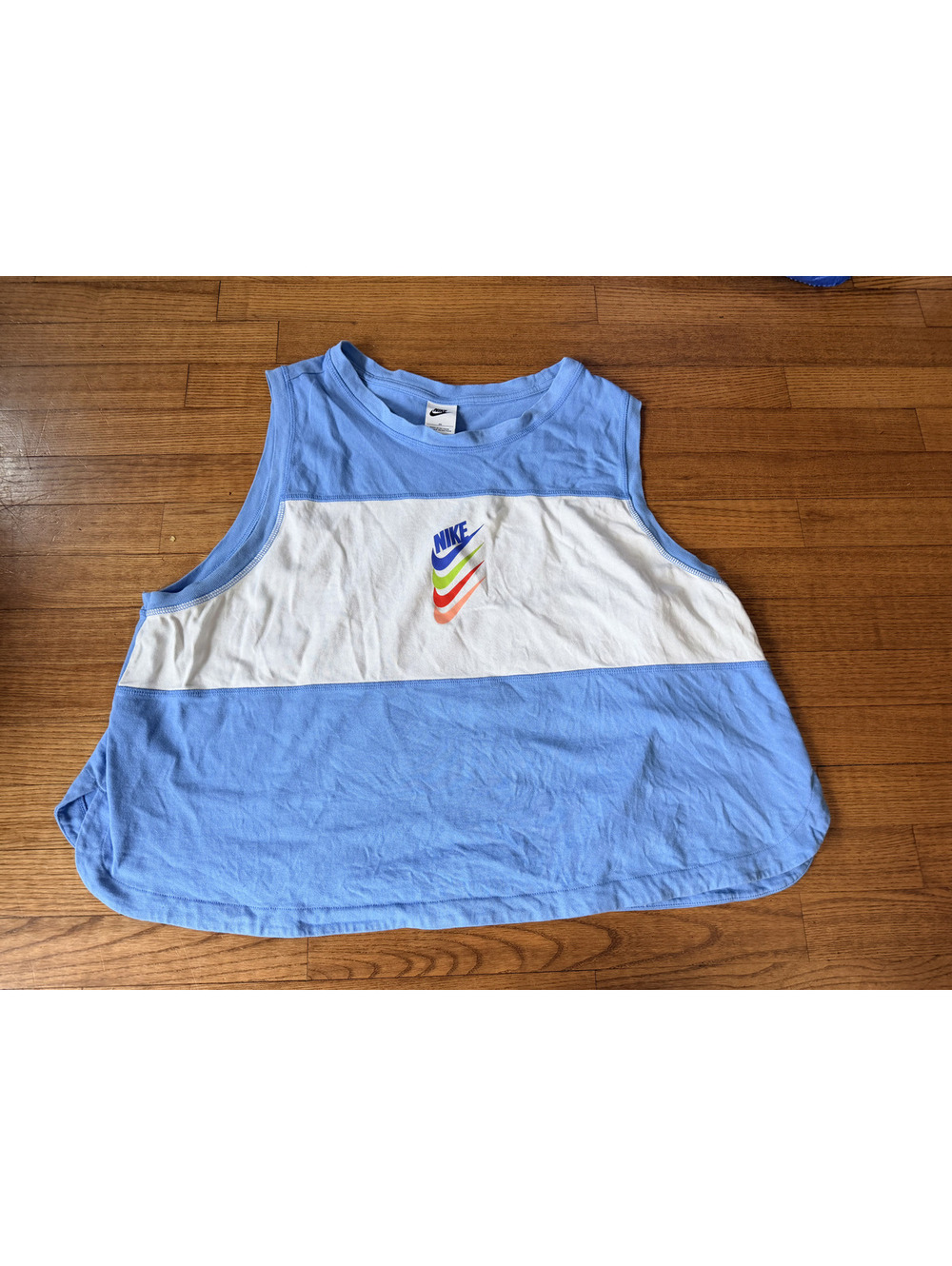 GUC Women's 3XL Nike Sportswear DNA Tank Top blue sleeveless colorful